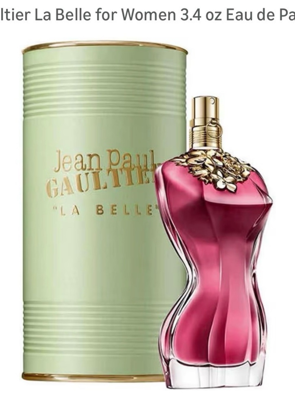 Jean Paul Gaultier La Belle Pink and Gold Sculpted Bottle